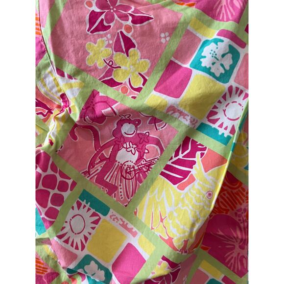 Lilly Pulitzer Diamond Head Patch hula monkey Capri pants 8 - Picture 3 of 5